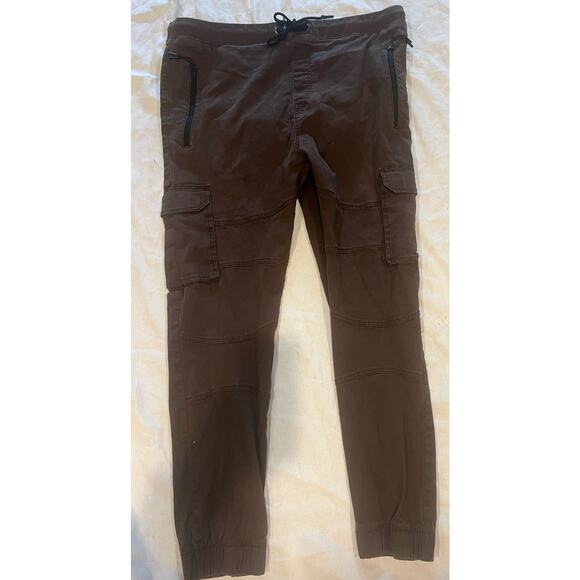 STEVE'S Jeans 4X Brown Cargo JOGGERS 30 INSEAM - Picture 1 of 5